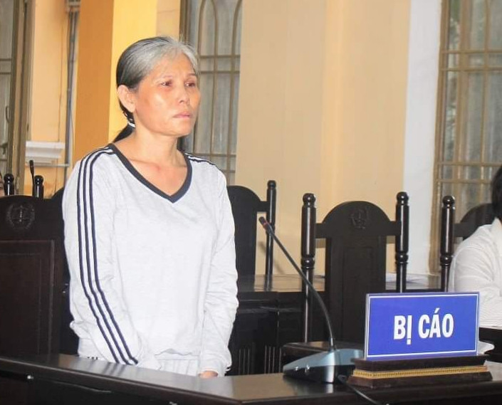 Bị cáo Loan tại tòa
