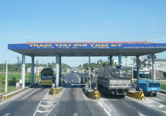 Trạm thu phí Tam Kỳ. Ảnh internet