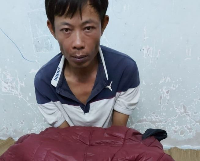 Đối tượng Nguyễn Văn Anh. Ảnh CA