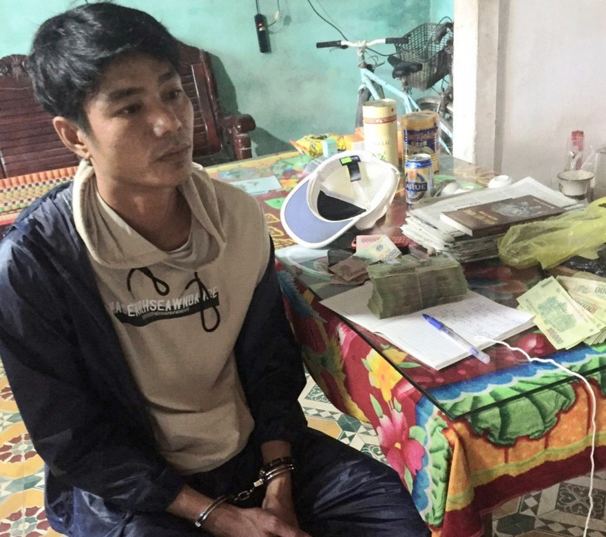 Đối tượng Phan Ngọc Xứng. ảnh CA.