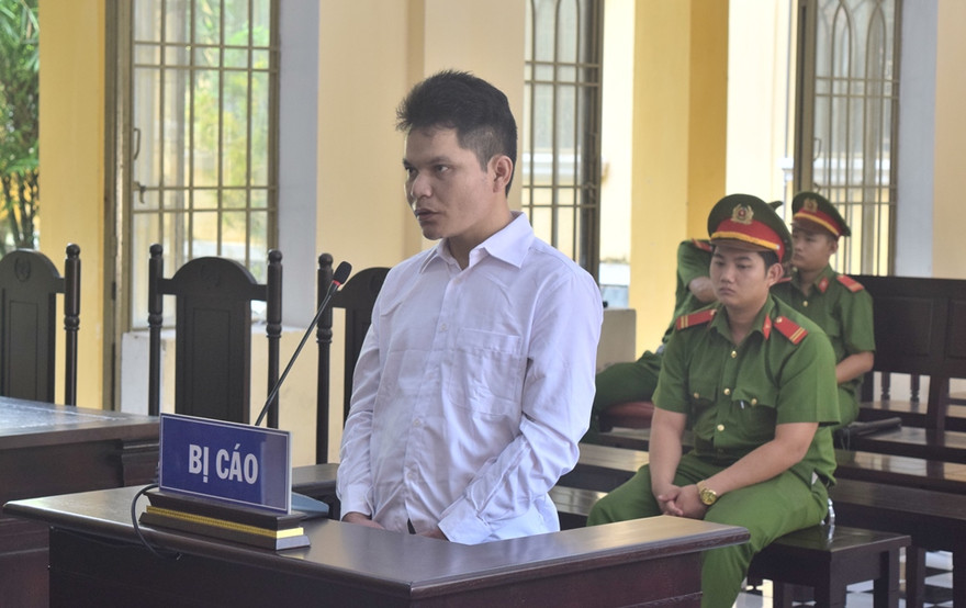 Bị cáo Hồ Văn Trường tại tòa 