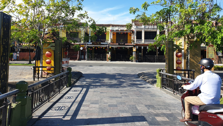 đường dẫn qua An Hội nơi xuất hiện 7 ca bệnh đã được gỡ bỏ phong tỏa