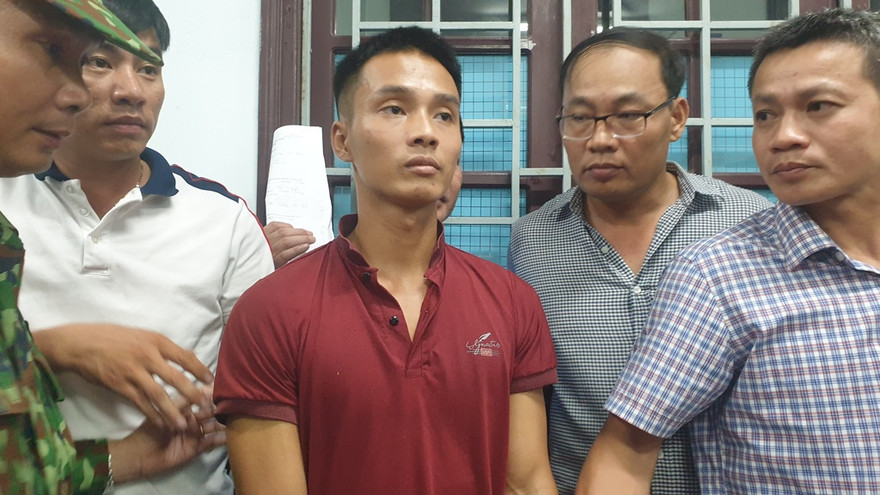 Đối tượng Triệu Quân Sự bị bắt. Ảnh H. Văn