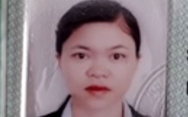 Đối tượng Đặng Thị Sinh. Ảnh CA