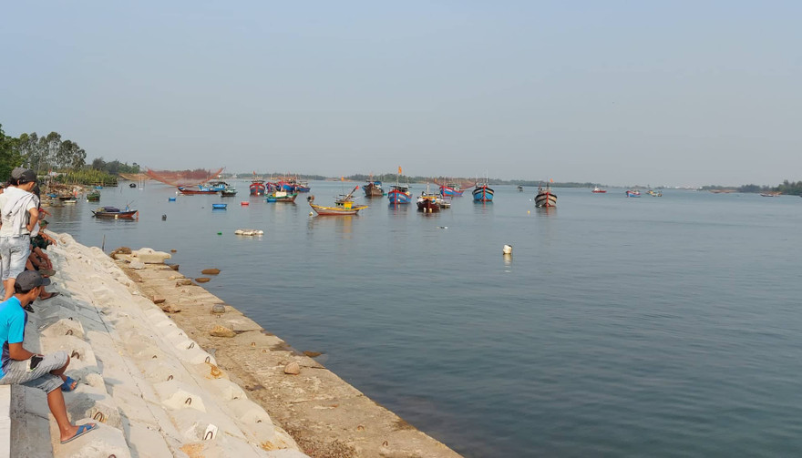 Sông Thu Bồn, Quảng Nam, nơi xảy ra vụ lật ghe.