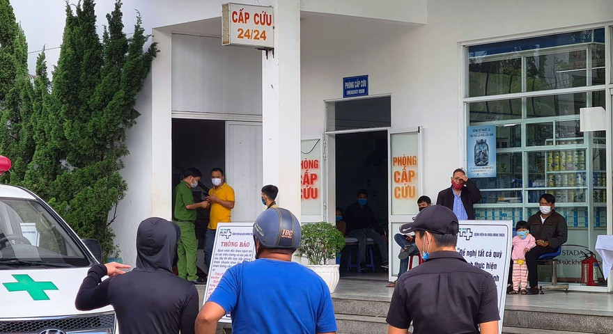 Hiện trường xảy ra vụ việc.