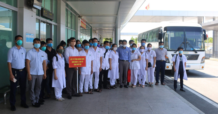 38 y, bác sỹ Phú Thọ tình nguyện đến hỗ trợ chống dịch COVID-19 ở Quảng Nam. Ảnh C.T