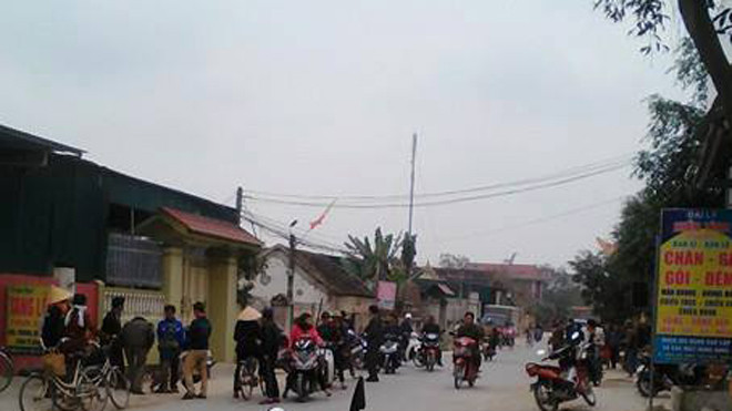 Hiện trường vụ việc.