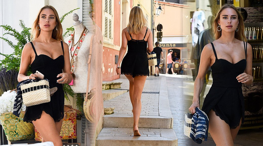 Ngắm Kimberley Garner đẹp nuột nà, gợi cảm với váy 2 dây siêu ngắn