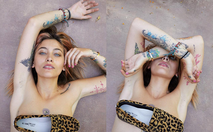 Con gái Michael Jackson bán nude khoe hình xăm ngập cơ thể