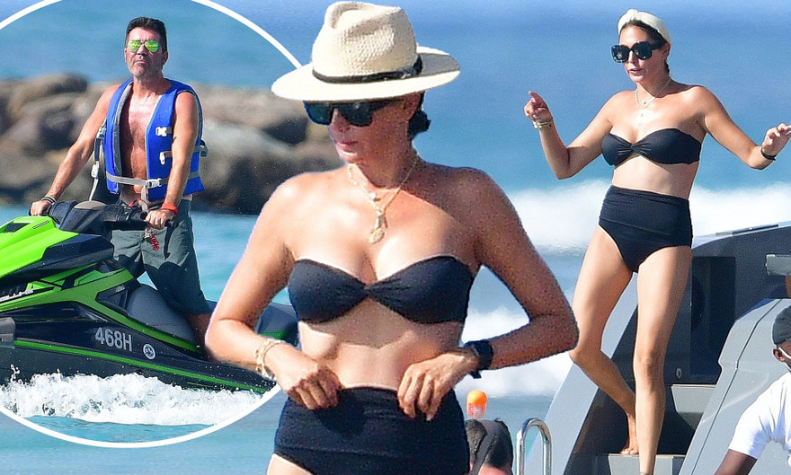 Vợ 'ông trùm giải trí' Simon Cowel nõn nà gợi cảm ở biển với bikini quây