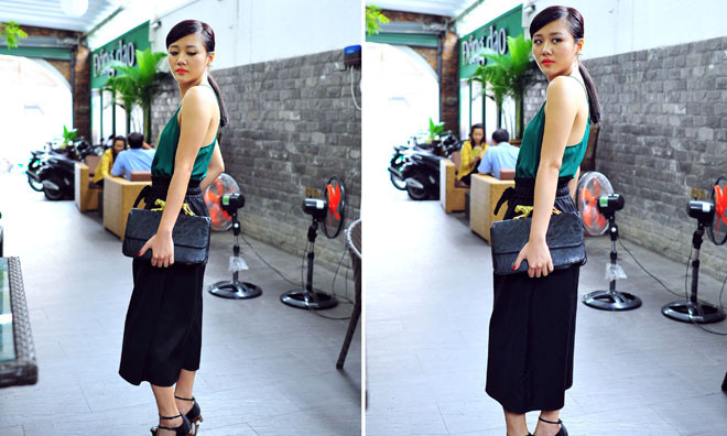 Văn Mai Hương cực kỳ cá tính với quần alibaba.