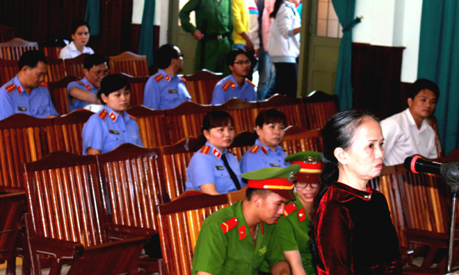 Bị cáo Mai tại tòa.