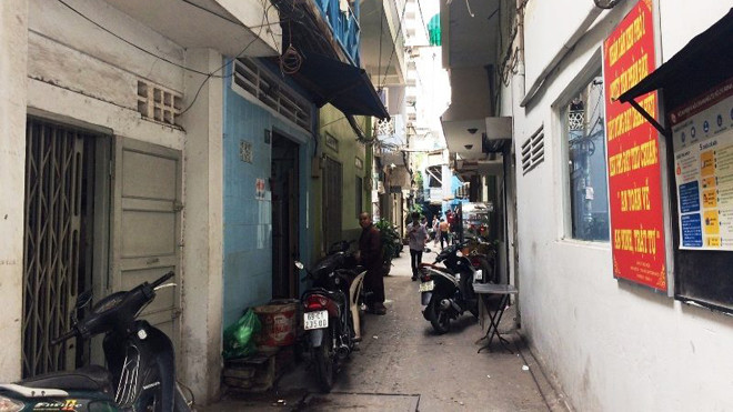 Con hẻm vào căn nhà ông Lee Alex. Ảnh C.T 