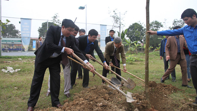 Hình ảnh tại lễ ra quân. Ảnh: Hoàng Lam