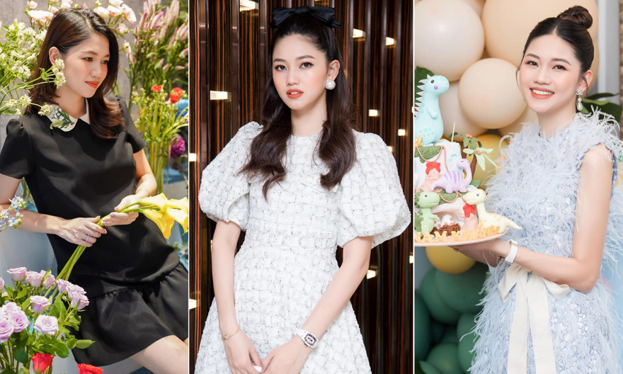 Giấu bụng bầu khéo léo như Á hậu Thanh Tú, mang thai ở những tháng cuối vẫn không ai hay