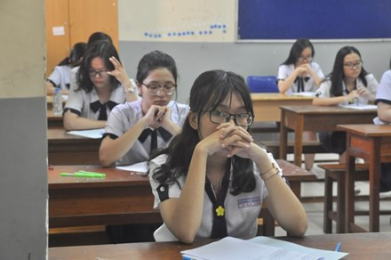 Thí sinh dự thi kỳ thi THPT Quốc gia 2017