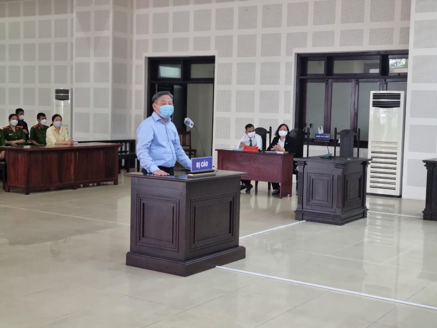 Bị cáo Phạm Thanh tại phiên toà. 