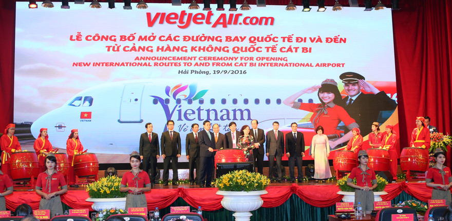 Vietjet công bố hai đường bay quốc tế đi/đến Hải Phòng