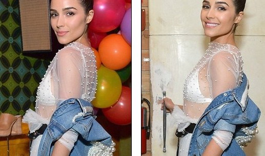 Hoa hậu Olivia Culpo gây xôn xao khi diện váy xuyên thấu lộ nội y