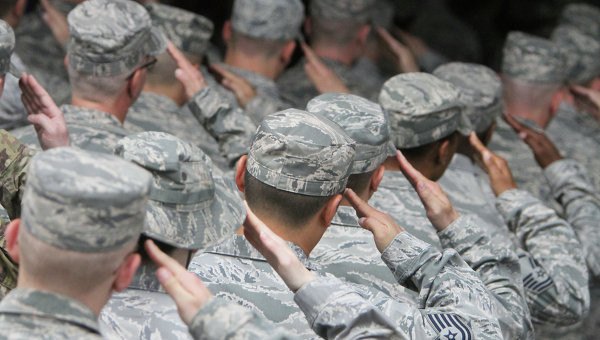 Lính thủy đánh bộ Mỹ tại một cuộc tập trận.