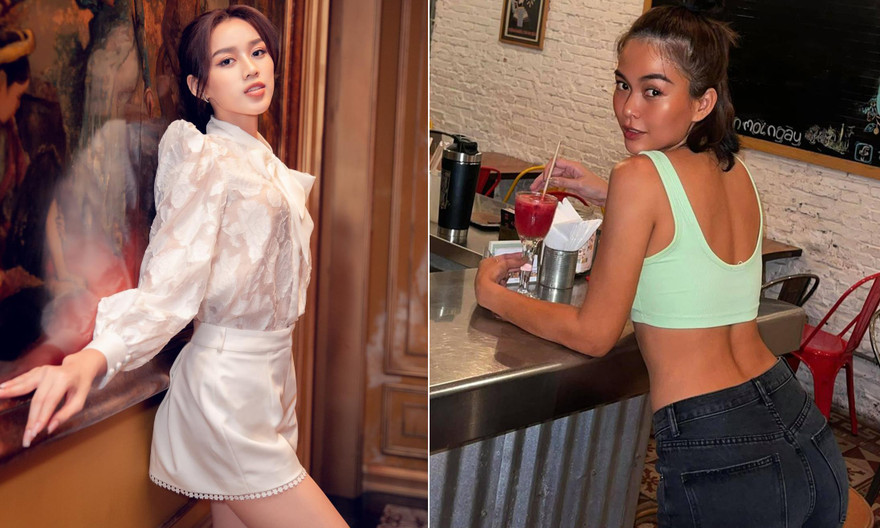 Đỗ Thị Hà khoe trọn đôi chân dài 1m1 nuột nà, Mâu Thủy diện áo crop-top khoe eo 'con kiến'