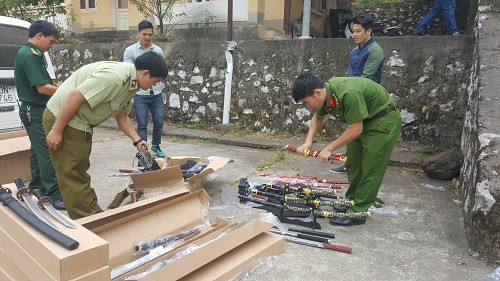 Tang vật thu giữ *ảnh: Công an Lạng Sơn cung cấp