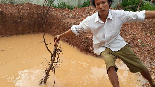 Hiện trường phát hiện thi thể hai em Đạt và Hoàng. 