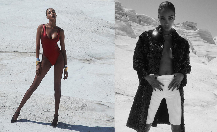 Siêu mẫu Jourdan Dunn khoe đường cong tuyệt mỹ, chân thon dài khiến chị em phải ghen tị