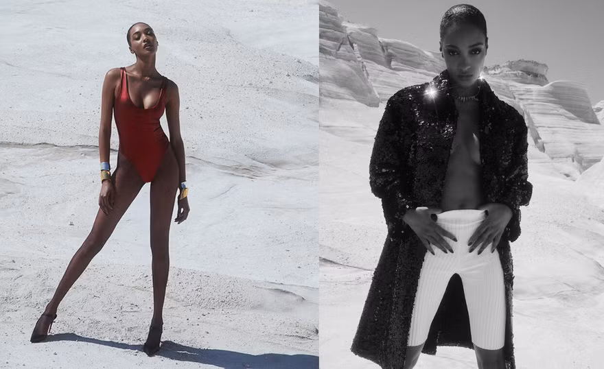 Siêu mẫu Jourdan Dunn khoe đường cong tuyệt mỹ, chân thon dài khiến chị em phải ghen tị