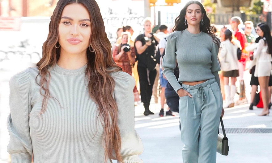 Amelia Hamlin diện mốt không nội y, biến đường phố thành sàn catwalk đẹp ngất ngây