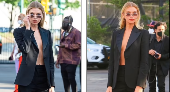 'Thiên thần nội y' Stella Maxwell để ngực trần đi sự kiện