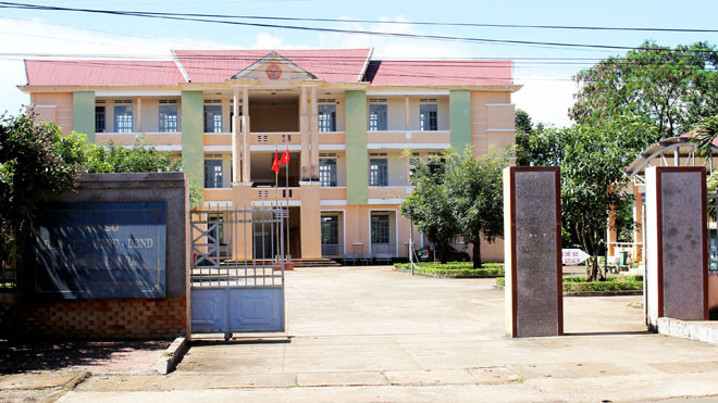  UBND thị trấn Ia Kha, nơi ông Hà Văn Thành công tác