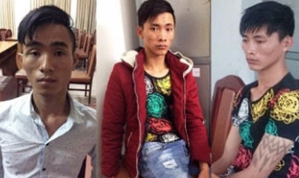 Ba đối tượng tại cơ quan điều tra.