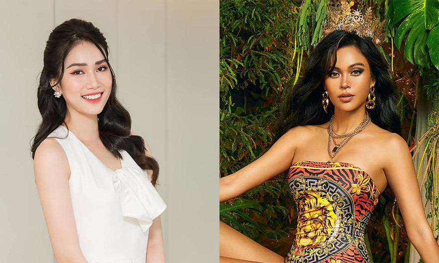 Á hậu Phương Anh đẹp tinh khôi với váy trắng, Mâu Thuỷ mặc áo tắm nóng bỏng hoá 'nữ thần'