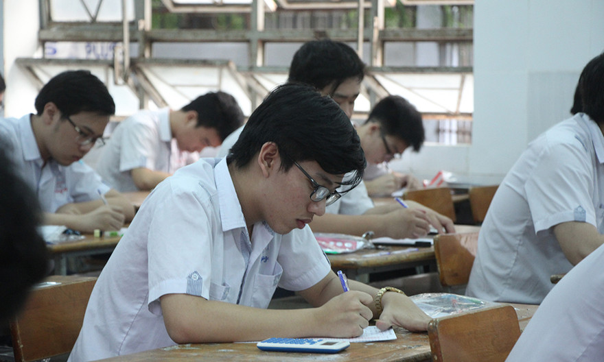 Thí sinh dự thi THPT QG 2017.