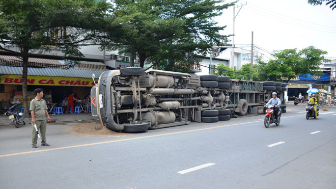 Hiện trường tai nạn.