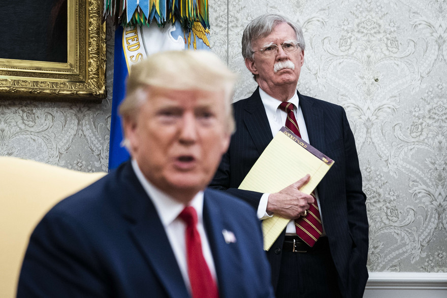Tổng thống Mỹ Trump sa thải Cố vấn An ninh Quốc gia John Bolton. Ảnh: CNBC