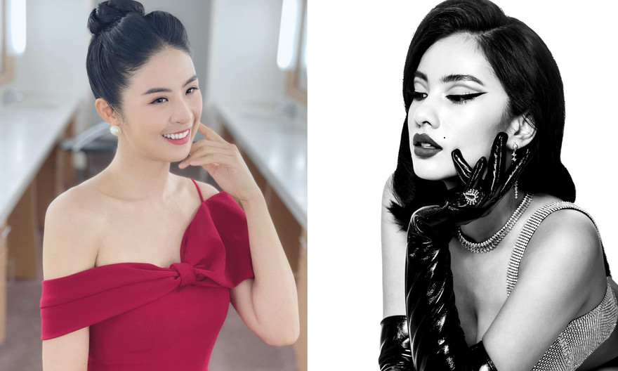 Ngọc Hân diện váy trễ nải vai trần nuột nà, Cẩm Đan nóng bỏng khi hoá quý cô cổ điển