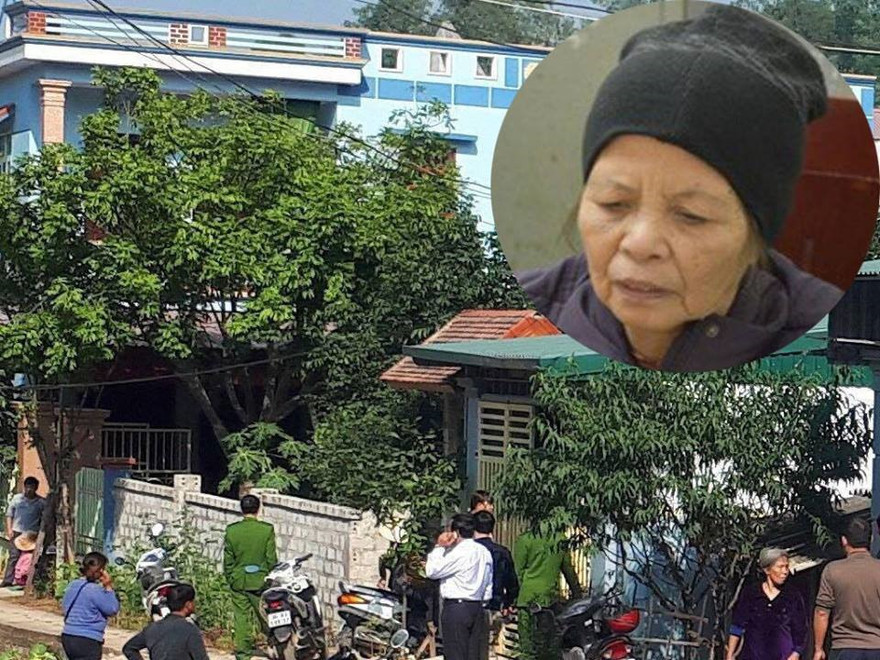 Bà Phạm Thị Xuân tại cơ quan công an.