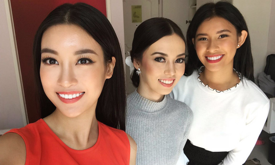 Hoa hậu Mỹ Linh hội ngộ dàn thí sinh Miss World 2017