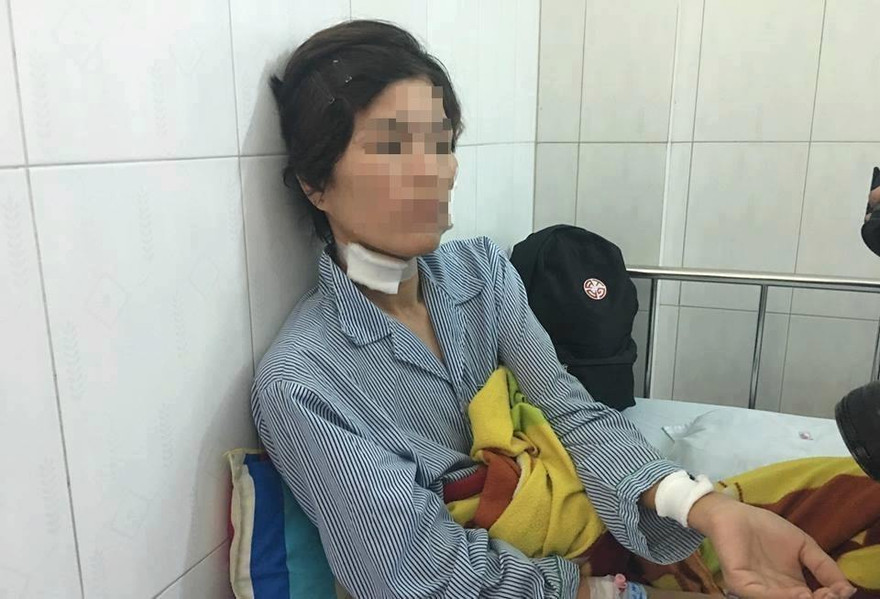 Chị H. nhập viện vì bị chồng cũ hành hung