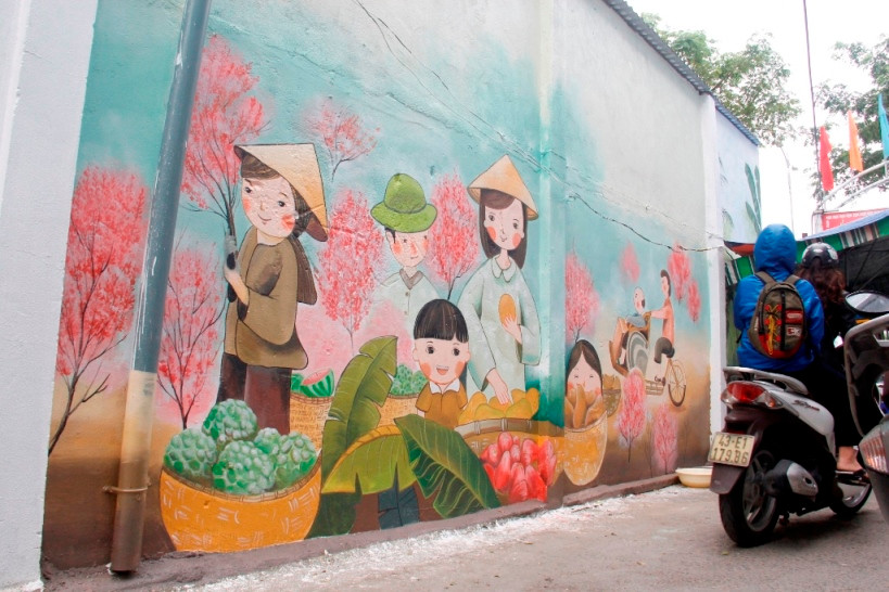 Ngắm những hình ảnh đầu tiên về xóm bích họa giữa lòng Đà Nẵng