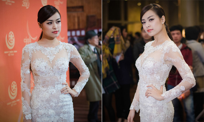 Hoàng Thùy Linh 'đốt cháy' thảm đỏ Cánh diều vàng