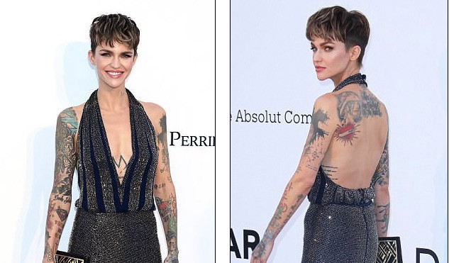 Sao Hollywood mặc váy khoét xẻ bạo, khoe hình xăm khắp người ở Cannes