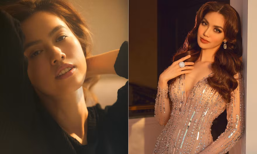 Á hậu Hoàng My nóng bỏng trong bộ ảnh đón tuổi mới, Lan Khuê diện váy xẻ vòng một sexy 