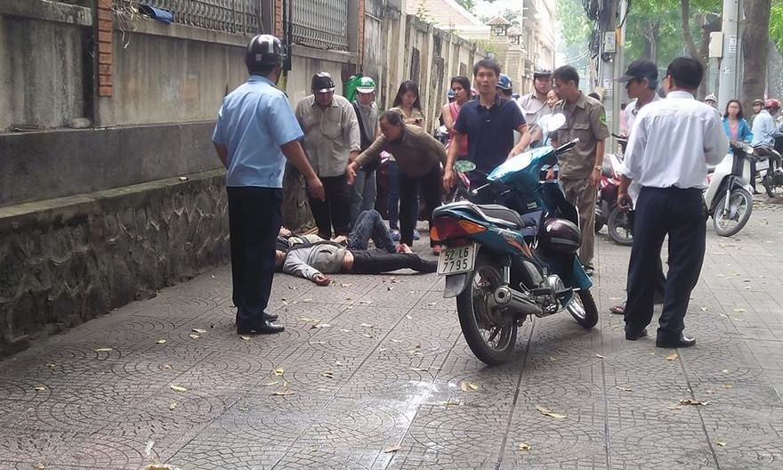 Hiện trường vụ việc.