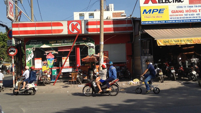 Hiện trường vụ việc.