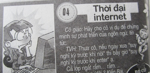 Cười với học trò: Ngôn ngữ thời đại Internet