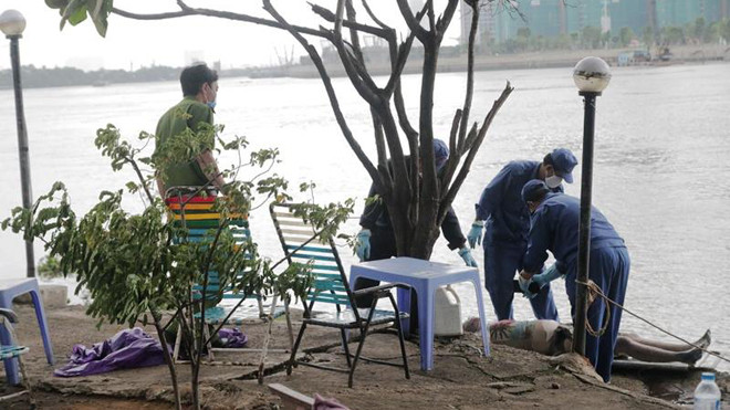  Khu vực phát hiện thi thể.